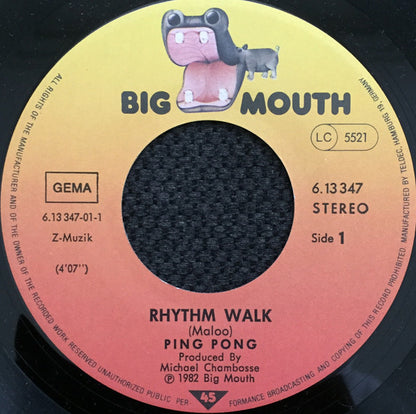 Ping Pong : Rhythm Walk / I Want Your Love (7", Single)