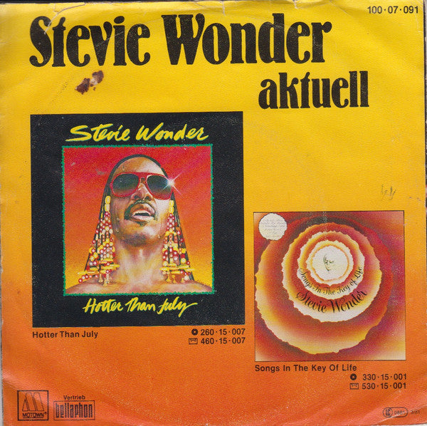 Stevie Wonder : Lately (7", Single, Pre)