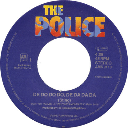 The Police : De Do Do Do De Da Da Da (7", Single)