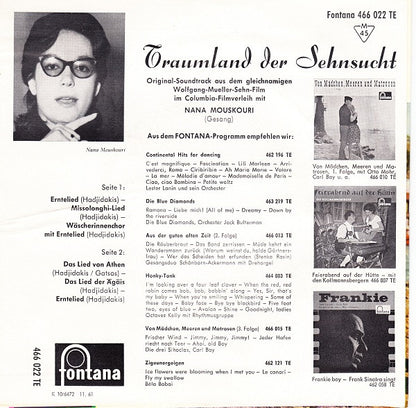 Nana Mouskouri : Traumland Der Sehnsucht (7", EP, RP)