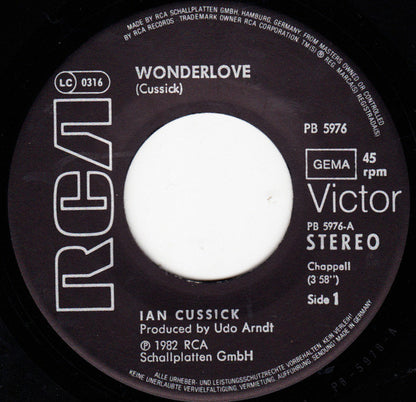 Ian Cussick : Wonderlove (7", Single)