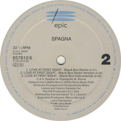 Spagna* : Love At First Sight (Remix By Black Box) (12")