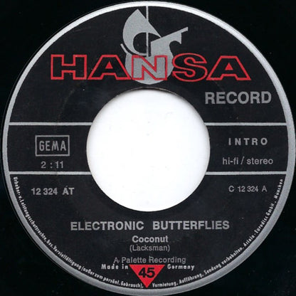 Electronic Butterflies : Coconut (7", Single)