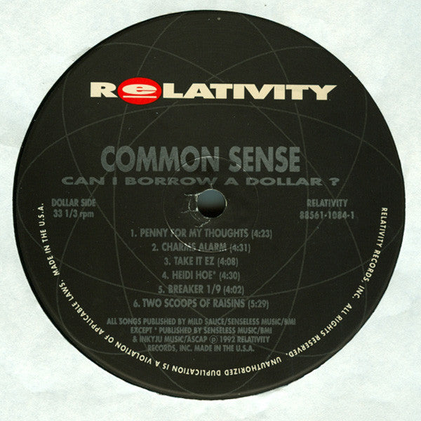 Common Sense* : Can I Borrow A Dollar? (LP, Album)