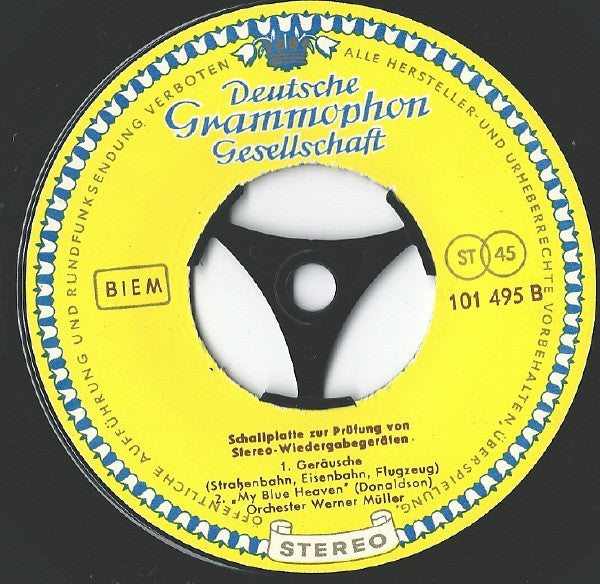 Various : Schallplatte Zur Prüfung Von Stereo Wiedergabegeräten (7")