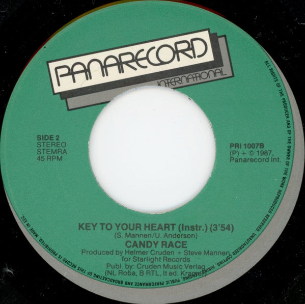 Candy Race : Key To Your Heart (7", Single)