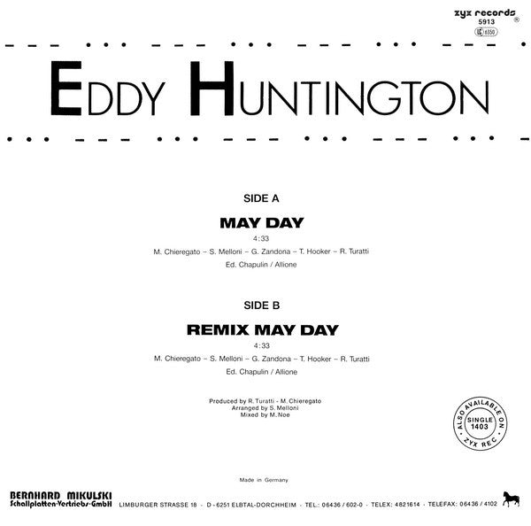 Eddy Huntington : May Day (12", Maxi)