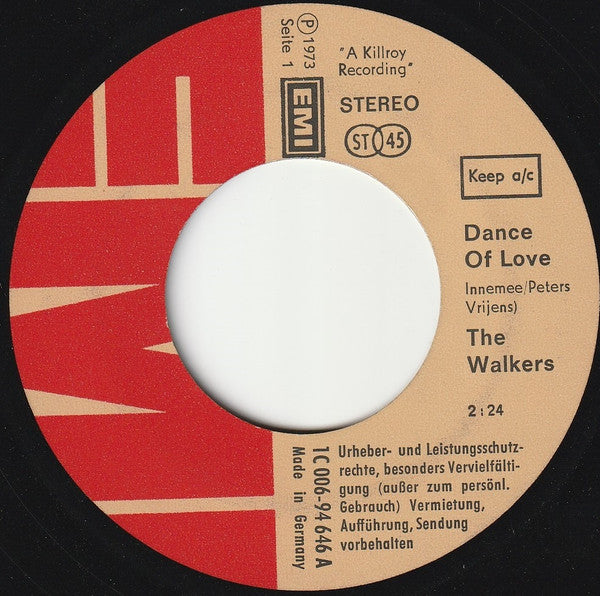 The Walkers (2) : Dance Of Love / Sweet Rosalie (7", Single)