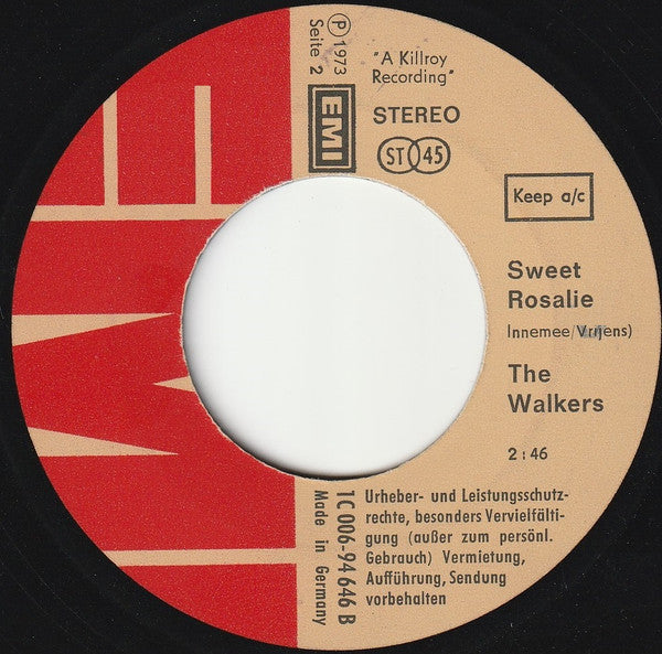 The Walkers (2) : Dance Of Love / Sweet Rosalie (7", Single)