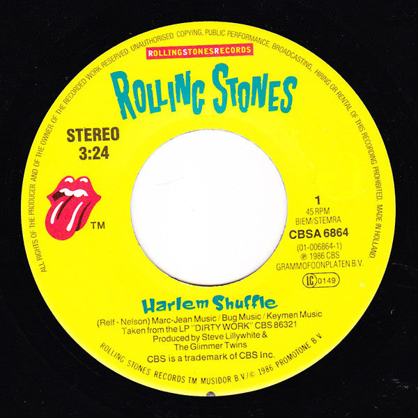 The Rolling Stones : Harlem Shuffle (7", Single)