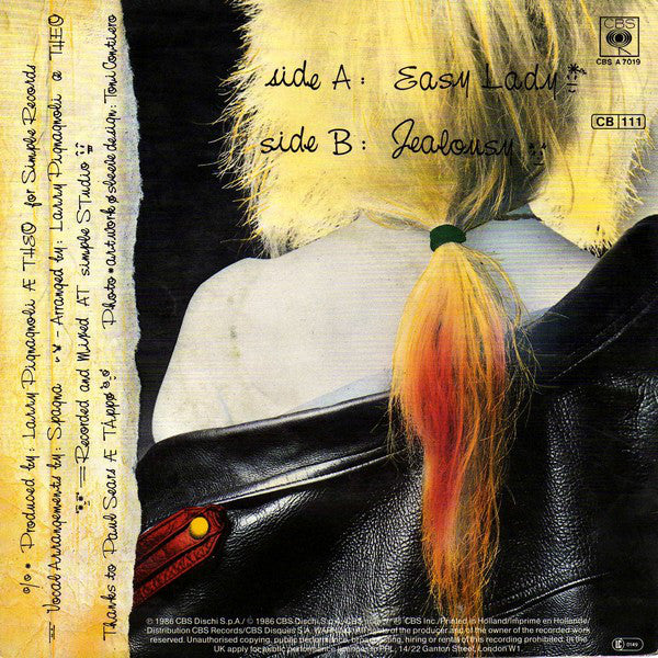 Spagna* : Easy Lady (7", Single)