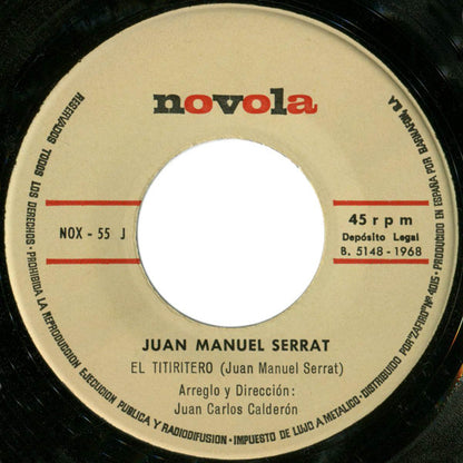 Joan Manuel Serrat : El Titiritero / Poema De Amor (7", Single)