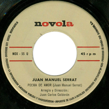 Joan Manuel Serrat : El Titiritero / Poema De Amor (7", Single)