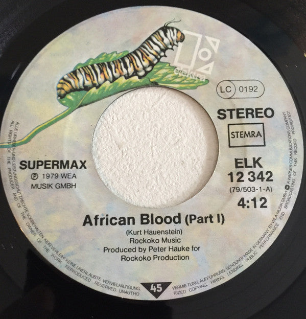 Supermax : African Blood (Part I & II) (7", Single)