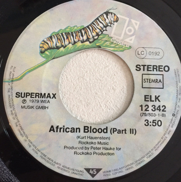 Supermax : African Blood (Part I & II) (7", Single)