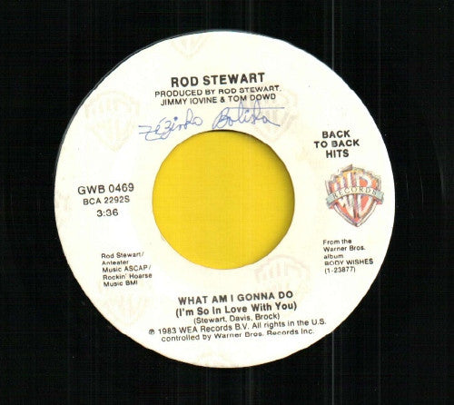 Rod Stewart : Baby Jane / What Am I Gonna Do (I'm So In Love With You) (7")