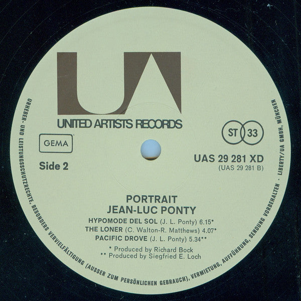 Jean-Luc Ponty : Portrait (2xLP, Comp, Gat)