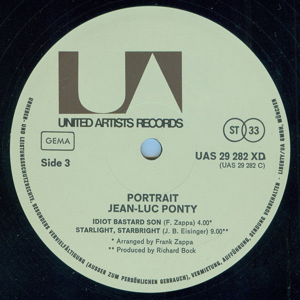 Jean-Luc Ponty : Portrait (2xLP, Comp, Gat)