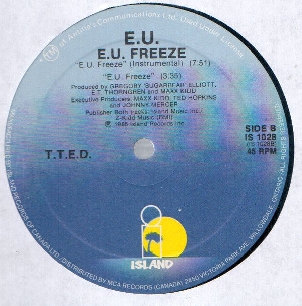 E.U. : E.U. Freeze (12", Single)