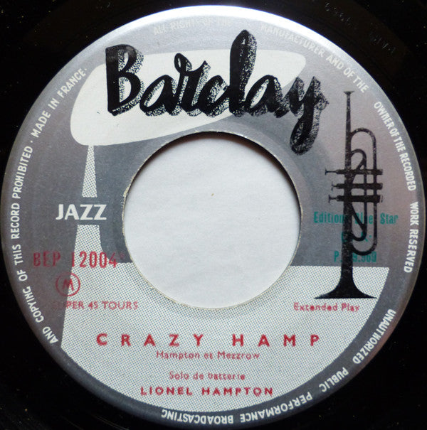 Lionel Hampton : Crazy Hamp / Mezz And The Hamp (7", EP, RE, Gre)