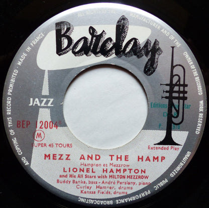 Lionel Hampton : Crazy Hamp / Mezz And The Hamp (7", EP, RE, Gre)