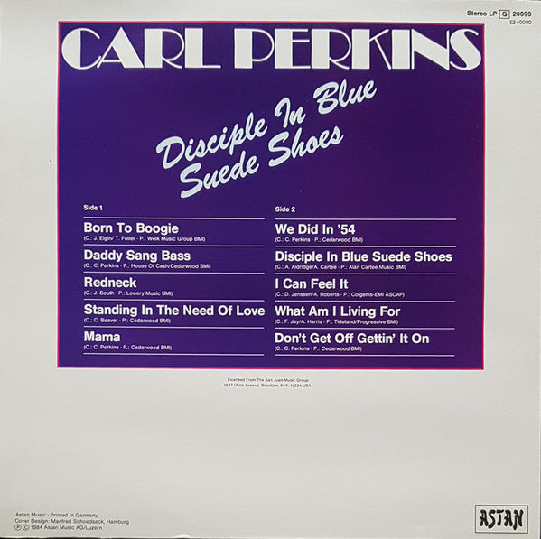 Carl Perkins : Disciple In Blue Suede Shoes (LP, Comp)