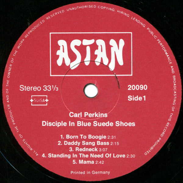 Carl Perkins : Disciple In Blue Suede Shoes (LP, Comp)