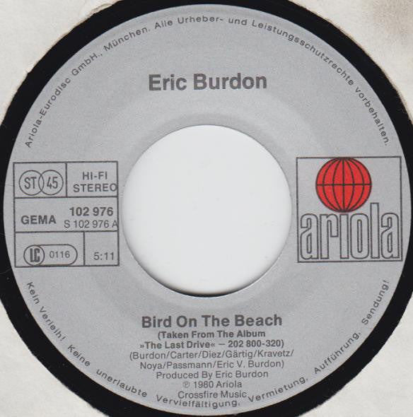 Eric Burdon : Bird On The Beach (7", Single)