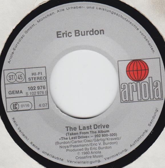 Eric Burdon : Bird On The Beach (7", Single)