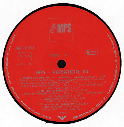 Various : MPS Variation '80 (LP, Comp, Promo)