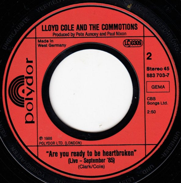 Lloyd Cole & The Commotions : Cut Me Down (Remix) (7", Single)