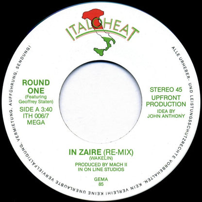 Round One (2) : In Zaire (Remix) (7", Single)