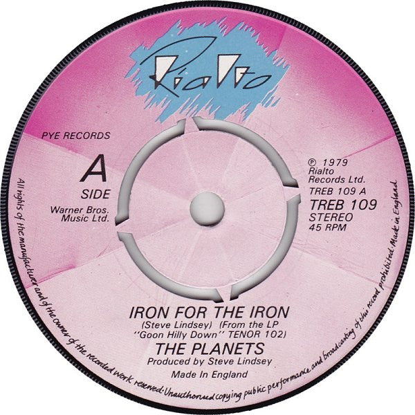 The Planets (2) : Iron For The Iron (7", Single, Pus)