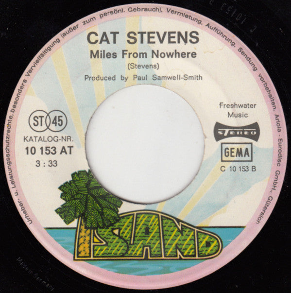 Cat Stevens : Tuesday's Dead / Miles From Nowhere (7", Single)