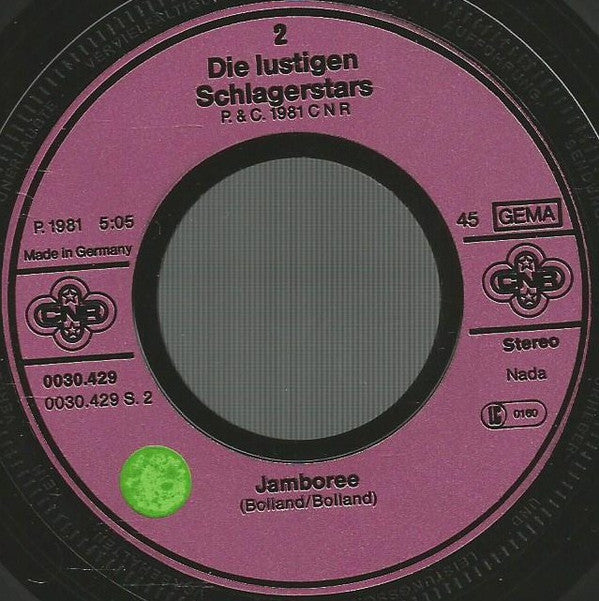 Die lustigen Schlagerstars : Die Lustigen Schlagerstars (7", Single)