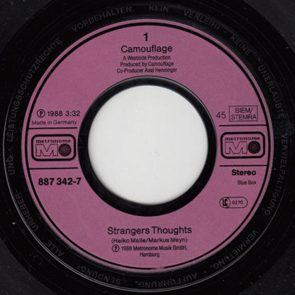 Camouflage : Strangers Thoughts (7", Single)