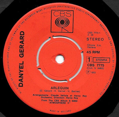 Danyel Gérard : Arlequin (7", Single)