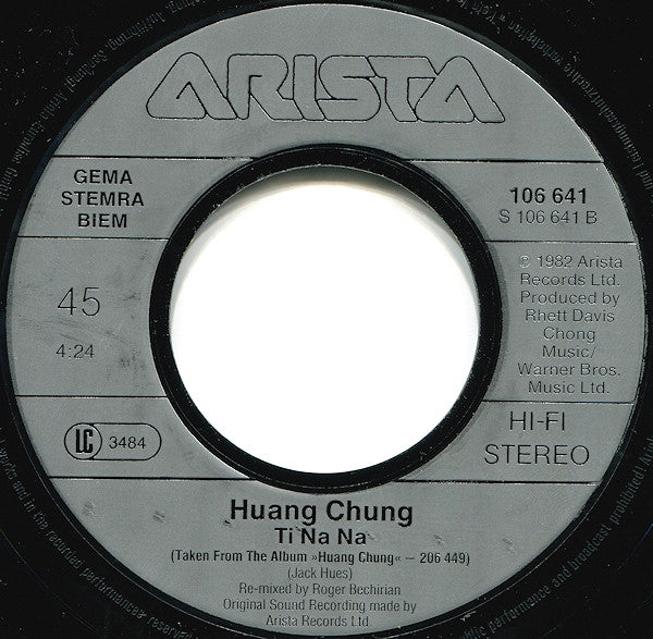 Wang Chung : China (7", Single)