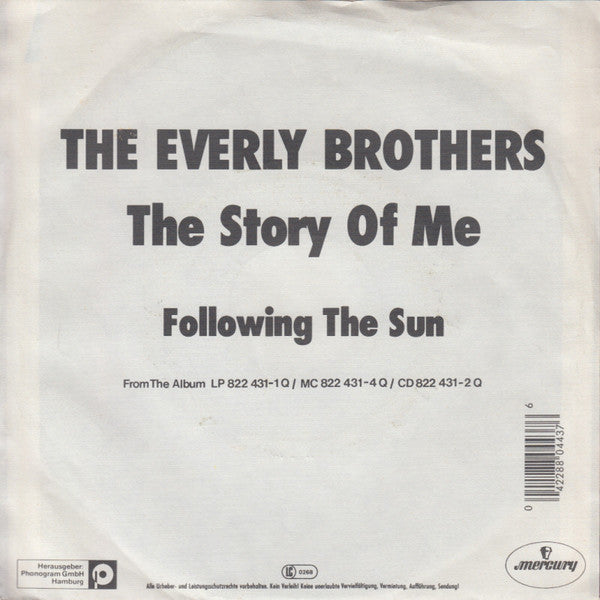 Everly Brothers : The Story Of Me (7", Single)