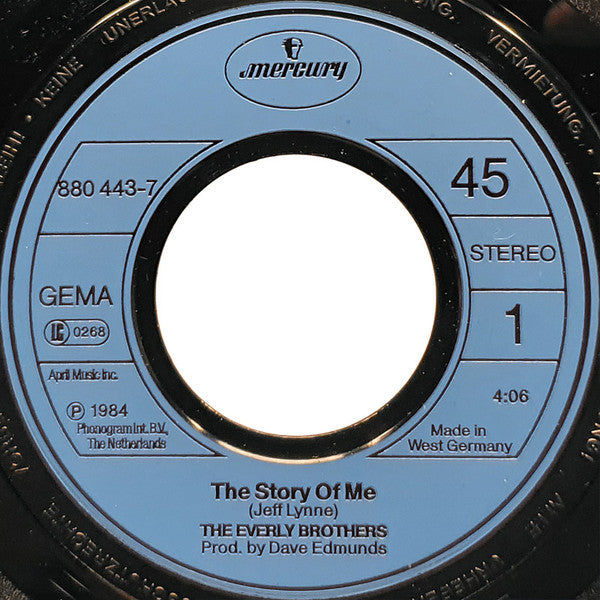 Everly Brothers : The Story Of Me (7", Single)