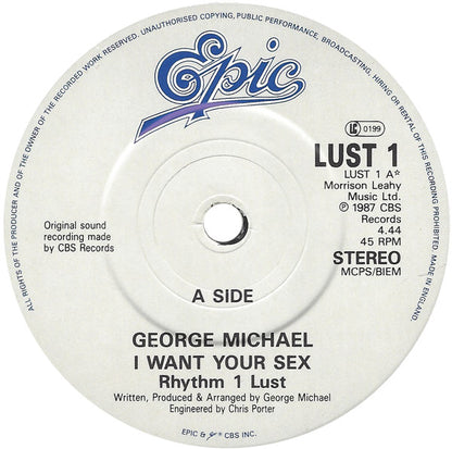 George Michael : I Want Your Sex (7", Single)