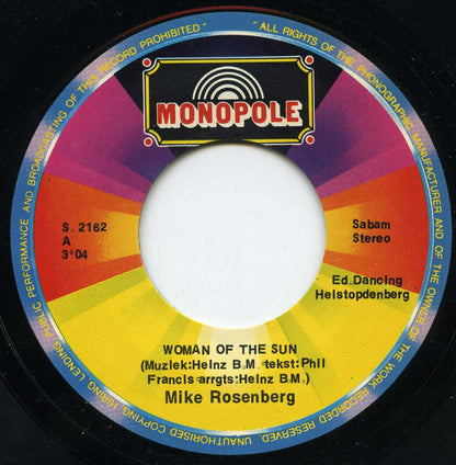 Mike Rosenberg (3) : Woman Of The Sun (7", Single)