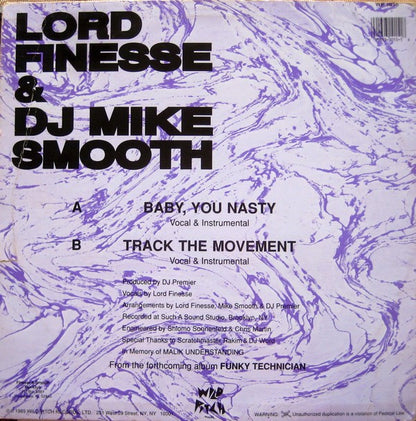 Lord Finesse & DJ Mike Smooth : Baby, You Nasty / Track The Movement (12")