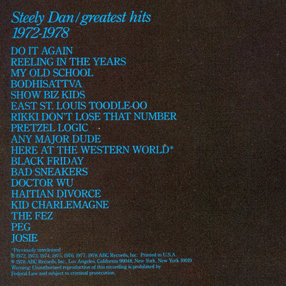 Steely Dan : Greatest Hits (2xLP, Comp)