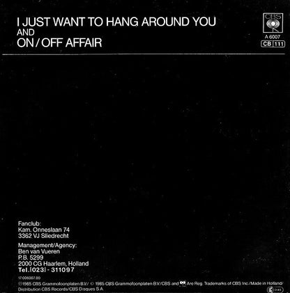 Margriet Eshuijs Band : I Just Want To Hang Around You (7")