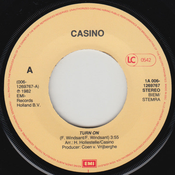 Casino (40) : Turn On (7")