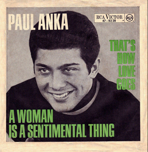 Paul Anka : That's How Love Goes (7", Single)