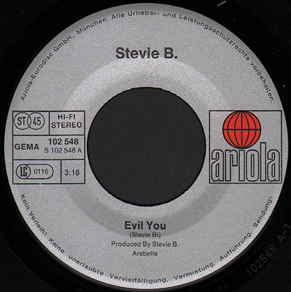 Stevie B. : Evil You (7", Single)