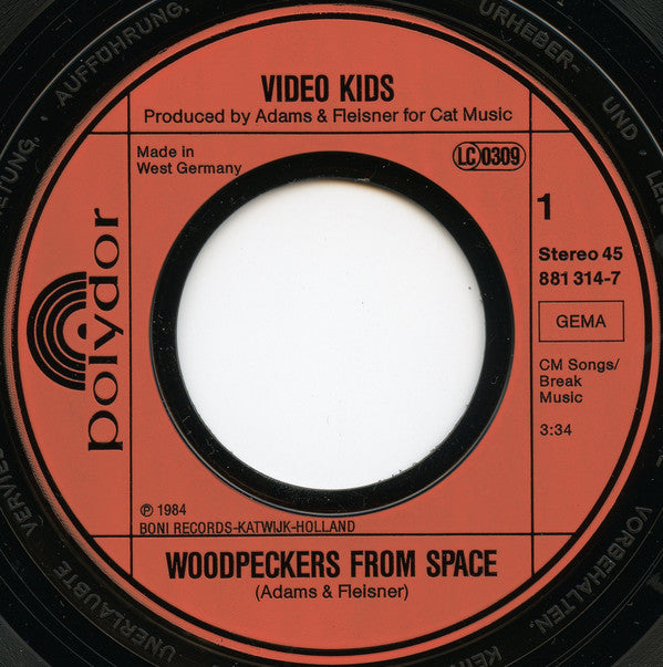 Video Kids : Woodpeckers From Space (7", Single)