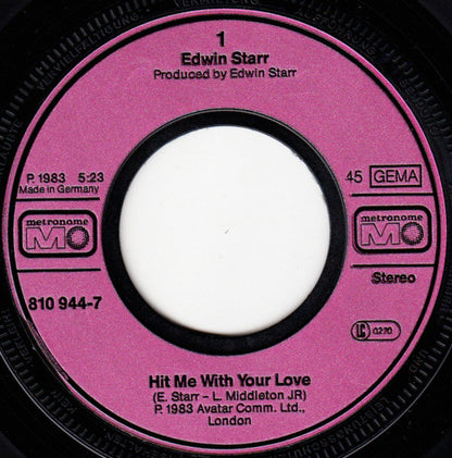 Edwin Starr : Hit Me With Your Love (7", Single)